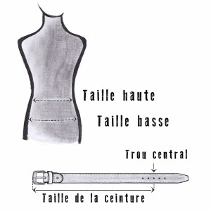 CEINTURE CUIR ARGENT | L'élégante